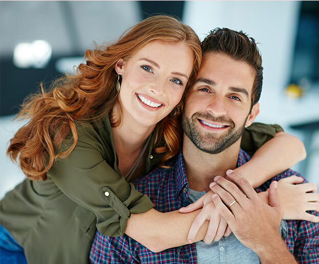 smiling couple