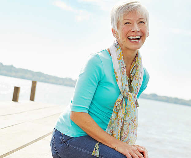 smiling senior woman