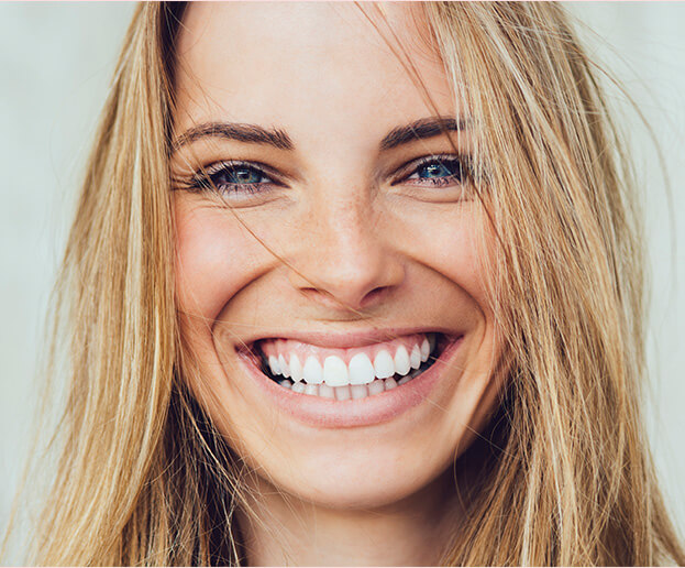 woman with a bright, white smile